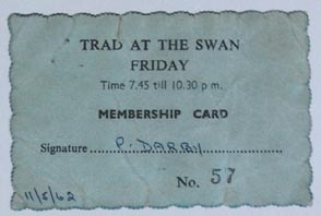 Trad At The Swan Club Card